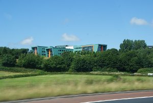 Lancaster University as seen from the M6 — Bill Boaden (CC BY-SA 2.0)